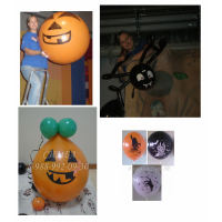Оформление Helloween шарами:)