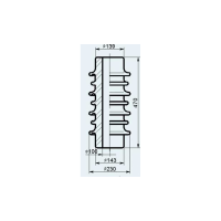 Покpышки фаpфоpовые пpочие ПРВH-1150/6 У1(2ИР.812.178)