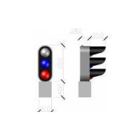Продам СВЕТОФОР КАРЛИКОВЫЙ ТРЕХЗНАЧНЫЙ С МУФТОЙ УКМ 16909-00-00-01/УКМ